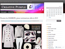 Tablet Screenshot of creativepurple.wordpress.com