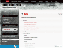 Tablet Screenshot of corencoction.wordpress.com