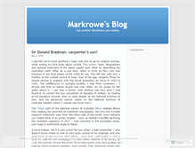 Tablet Screenshot of markrowe.wordpress.com