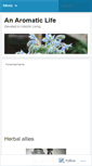 Mobile Screenshot of anaromaticlife.wordpress.com