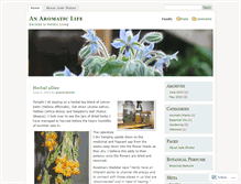 Tablet Screenshot of anaromaticlife.wordpress.com