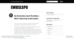 Desktop Screenshot of ewbslspo.wordpress.com