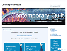 Tablet Screenshot of contemporaryquilt.wordpress.com