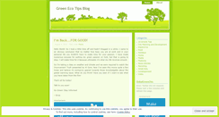 Desktop Screenshot of greenecotips.wordpress.com