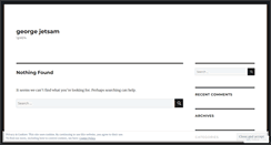Desktop Screenshot of georgejetsam.wordpress.com