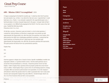 Tablet Screenshot of gmatprepcourse.wordpress.com