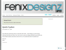 Tablet Screenshot of fenixdesignz.wordpress.com