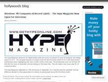 Tablet Screenshot of hollywoodsblog.wordpress.com