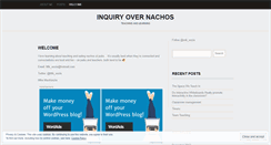 Desktop Screenshot of inquiryovernachos.wordpress.com