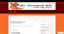 Desktop Screenshot of ansionnachglic.wordpress.com