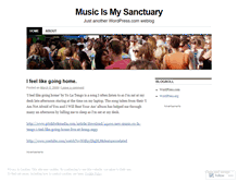 Tablet Screenshot of musicismysanctuary.wordpress.com