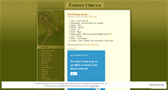 Desktop Screenshot of familycircus.wordpress.com