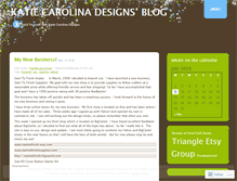 Tablet Screenshot of katiecarolinadesigns.wordpress.com