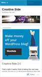 Mobile Screenshot of creativeside.wordpress.com