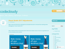 Tablet Screenshot of codecloudy.wordpress.com