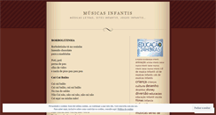 Desktop Screenshot of musicasinfantis.wordpress.com