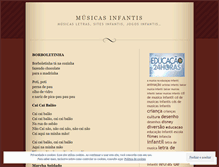 Tablet Screenshot of musicasinfantis.wordpress.com