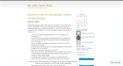 Desktop Screenshot of gastroschisis.wordpress.com