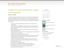 Tablet Screenshot of gastroschisis.wordpress.com