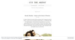 Desktop Screenshot of cuetheartist.wordpress.com