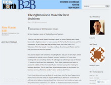 Tablet Screenshot of newnorthb2b.wordpress.com