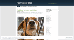 Desktop Screenshot of fearfuldogs.wordpress.com