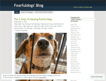 Tablet Screenshot of fearfuldogs.wordpress.com