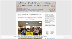 Desktop Screenshot of familybaptistchurch.wordpress.com