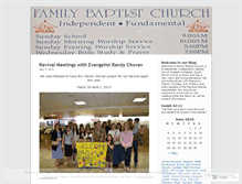 Tablet Screenshot of familybaptistchurch.wordpress.com