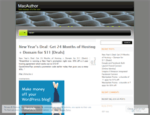 Tablet Screenshot of macauthor.wordpress.com