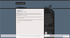 Desktop Screenshot of gayjunkie.wordpress.com