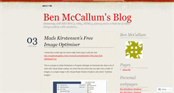 Desktop Screenshot of benmccallum.wordpress.com