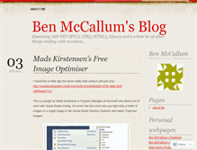 Tablet Screenshot of benmccallum.wordpress.com