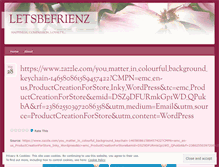 Tablet Screenshot of letsbefrienz1.wordpress.com