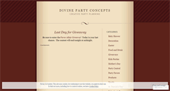 Desktop Screenshot of divinepartyconcepts.wordpress.com
