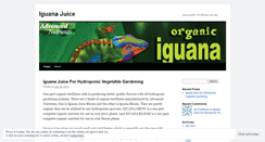 Desktop Screenshot of iguanajuice.wordpress.com