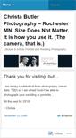 Mobile Screenshot of christabutlerphotography.wordpress.com