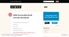 Desktop Screenshot of obevav.wordpress.com