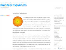 Tablet Screenshot of braddallensaunders.wordpress.com