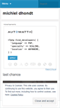 Mobile Screenshot of michieldhondt.wordpress.com