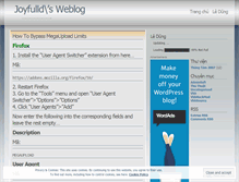Tablet Screenshot of joyfulld.wordpress.com