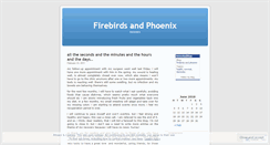 Desktop Screenshot of firebirdsandphoenix.wordpress.com