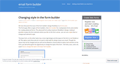 Desktop Screenshot of emailformbuilder.wordpress.com