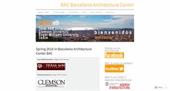 Desktop Screenshot of barcelonaarchitecturecenter.wordpress.com