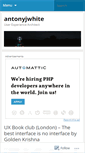 Mobile Screenshot of antonyjwhite.wordpress.com