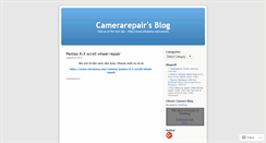 Desktop Screenshot of camerarepair.wordpress.com