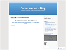 Tablet Screenshot of camerarepair.wordpress.com