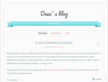 Tablet Screenshot of deea.wordpress.com