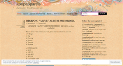 Desktop Screenshot of kpopapparels.wordpress.com