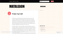 Desktop Screenshot of mataleaon.wordpress.com